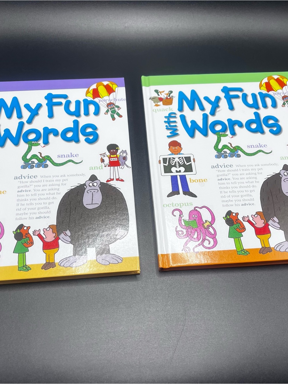 Lot Of 2 My Fun With Words Kid’s Dictionary Books A-K, L-Z Early Education